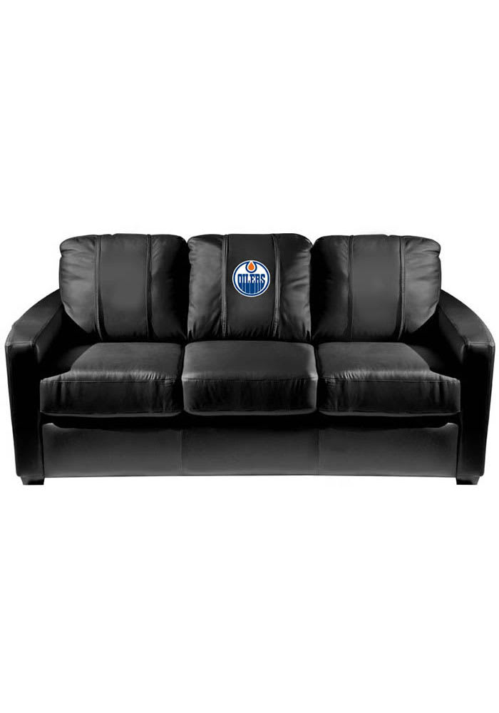 Edmonton Oilers Faux Leather Sofa