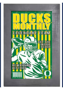 Oregon Ducks 11x19 Framed Monthly Sign