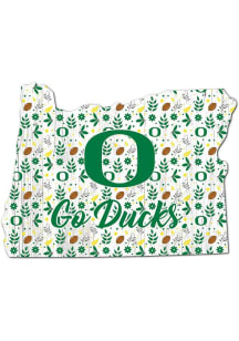 Oregon Ducks 24 Inch Floral State Wall Art