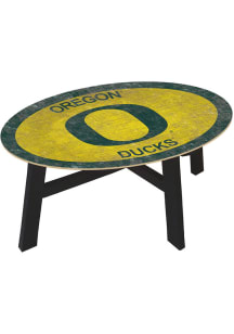 Oregon Ducks Team Color Logo Green Coffee Table
