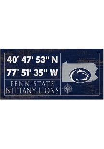 Penn State Nittany Lions Horizontal Coordinate Sign