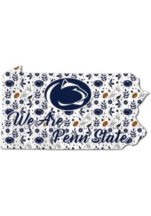 Penn State Nittany Lions Floral State Sign