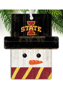 Iowa State Cyclones Snowman Ornament