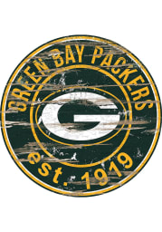 Green Bay Packers Established Date Circle 24 Inch Sign
