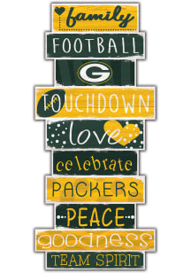 Green Bay Packers Celebrations Stack 24 Inch Sign