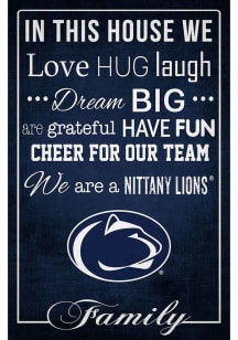 Penn State Nittany Lions In This House 17x26 Sign