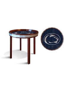 Penn State Nittany Lions 24 Inch Barrel Top Side Blue End Table