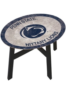 Penn State Nittany Lions Distressed Side Blue End Table