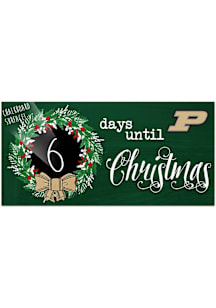 Purdue Boilermakers Chalk Christmas Countdown Sign - Black