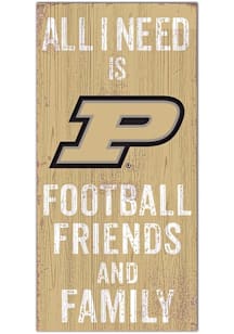 Purdue Boilermakers Football Friends and Family Sign - Black