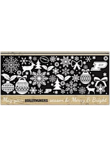 Purdue Boilermakers Merry and Bright Sign - Black