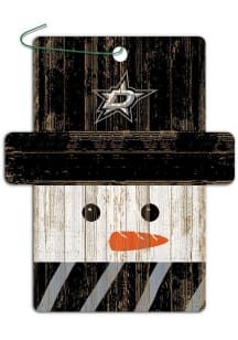 Dallas Stars Snowman Ornament - Green