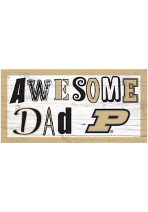 Purdue Boilermakers Awesome Dad Sign