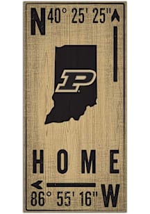 Purdue Boilermakers Coordinate Sign - Black