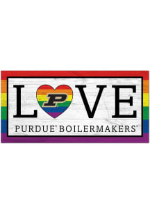 Black Purdue Boilermakers LGBTQ Love Sign