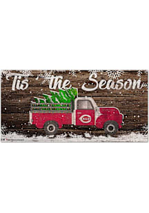 Cincinnati Reds Tis the Season 6x12 Sign - Red