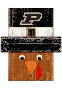 Purdue Boilermakers Turkey Head 6x5 Sign - Black