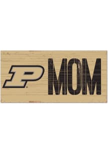 Black Purdue Boilermakers MOM Sign