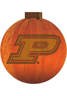 Black Purdue Boilermakers Halloween Pumpkin Sign