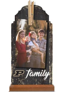 Purdue Boilermakers Family Clothespin Sign
