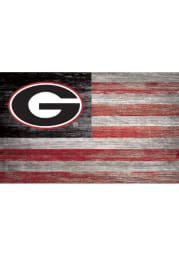 Georgia Bulldogs Distressed Flag 11x19 Sign