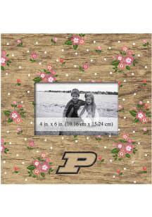 Purdue Boilermakers Floral Picture Frame