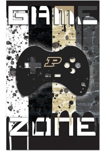 Purdue Boilermakers Grunge Game Zone Sign
