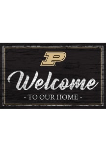 Purdue Boilermakers Team Welcome 11x19 Sign