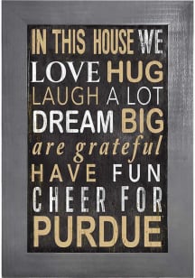 Purdue Boilermakers In This House Picture Frame