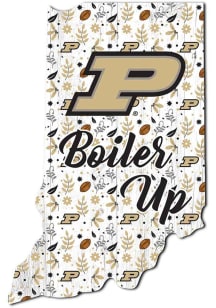 Purdue Boilermakers 24 Inch Floral State Wall Art