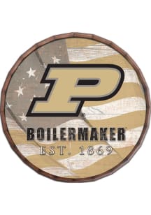 Purdue Boilermakers Flag 24 Inch Barrel Top Sign