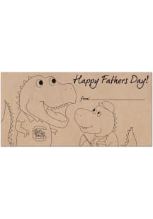 South Carolina Gamecocks Fathers Day Coloring Sign