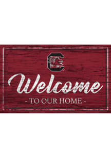 South Carolina Gamecocks Welcome to our Home 6x12 Sign