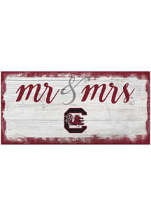 South Carolina Gamecocks Script Mr and Mrs Sign