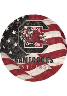 South Carolina Gamecocks 24in Flag Circle Sign