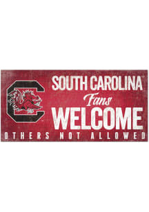 South Carolina Gamecocks Fans Welcome 6x12 Sign
