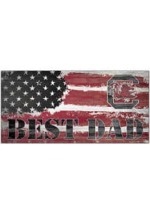 South Carolina Gamecocks Best Dad Flag Sign