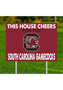 South Carolina Gamecocks This House Cheers For Yard Sign