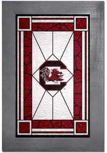 South Carolina Gamecocks Stained Glass Sign