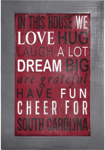 South Carolina Gamecocks In This House Picture Frame