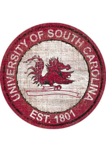South Carolina Gamecocks Round Heritage Logo Sign
