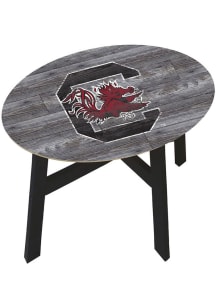 South Carolina Gamecocks Logo Heritage Side Red End Table