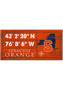 Syracuse Orange Horizontal Coordinate Sign