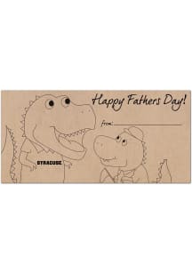 Syracuse Orange Fathers Day Coloring Sign