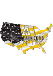 Appalachian State Mountaineers USA Shape Flag Cutout Sign