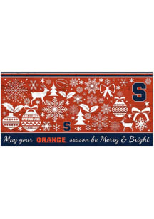 Syracuse Orange Merry and Bright Sign