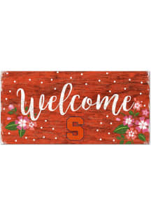 Syracuse Orange Welcome Floral Sign