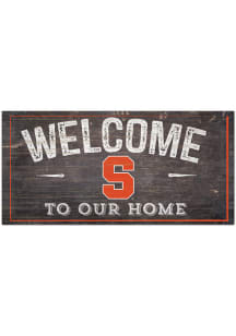 Syracuse Orange Welcome Distressed Sign