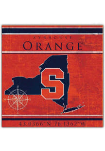 Syracuse Orange Coordinates Sign