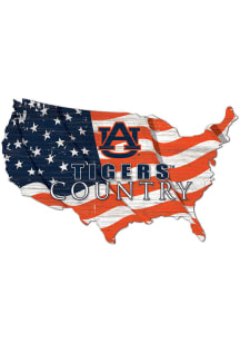 Auburn Tigers USA Shape Flag Cutout Sign